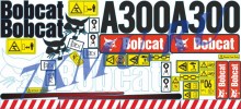 Набор стикеров на погрузчик Бобкэт А300